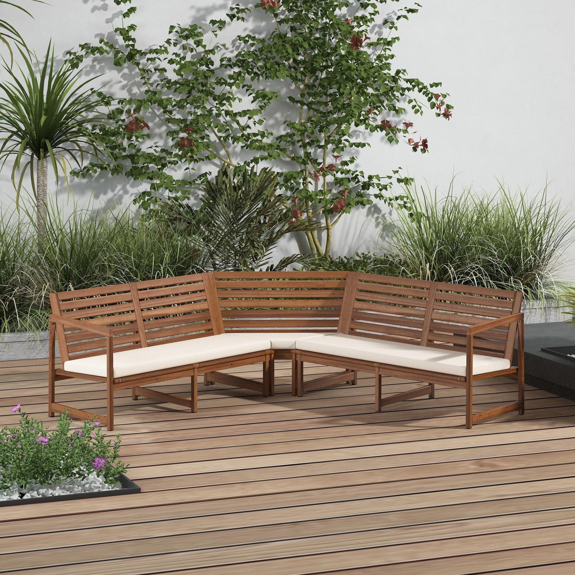 3-delig - Hoekbank kussen - Outdoor