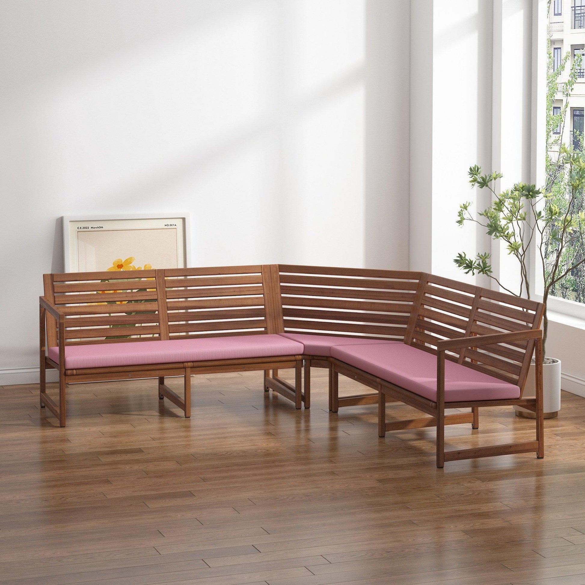 Hoekbank kussens - 3-delig