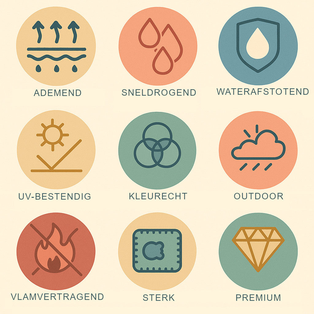 Olefin - stof voor buitenkussens