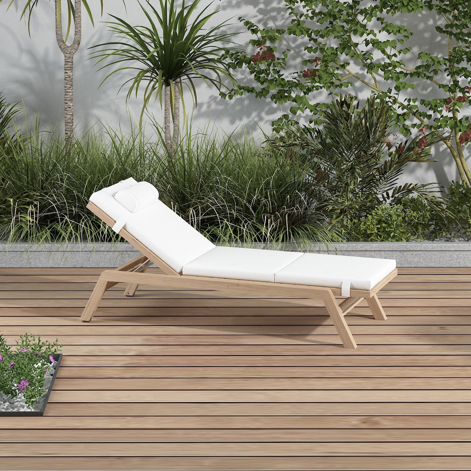 Op maat gemaakt kussen voor klapbare ligstoel en tuinligstoel - Outdoor