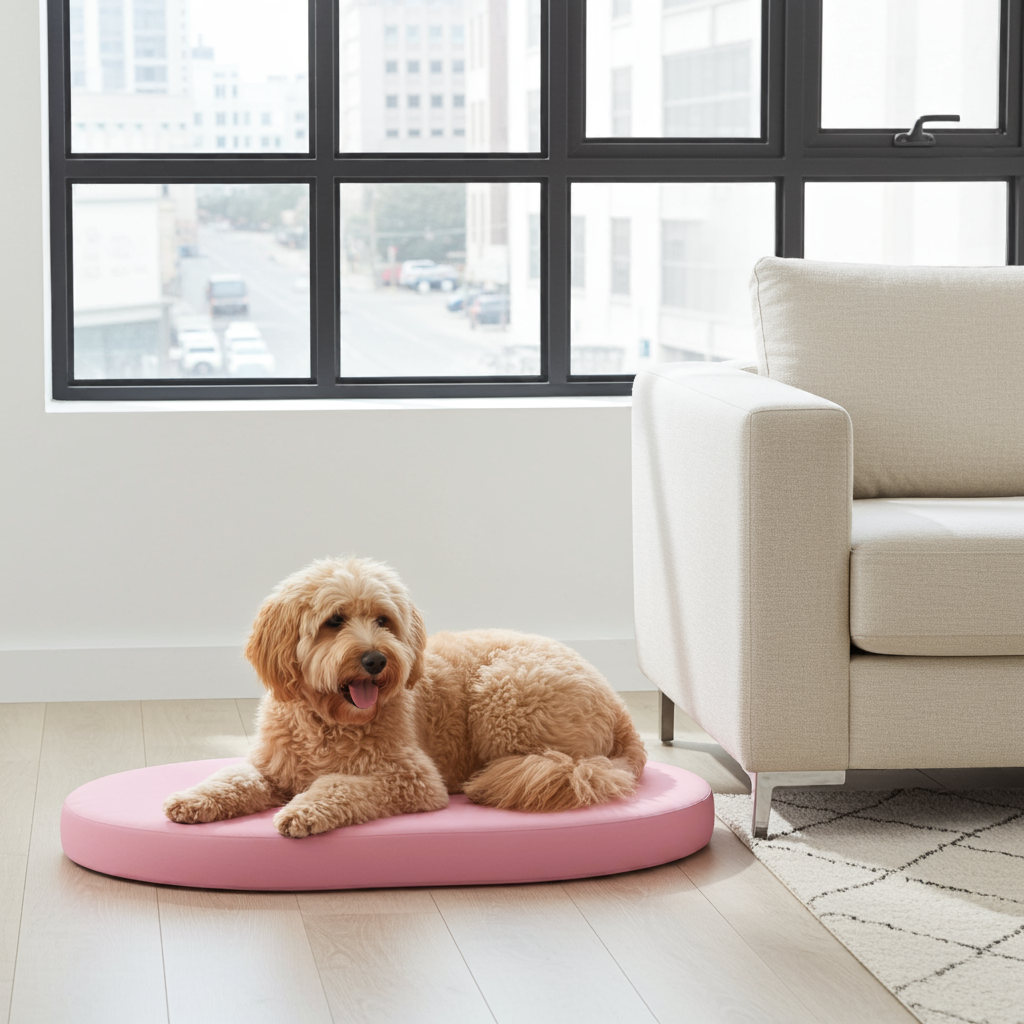 Ovales und rundes Hundebett