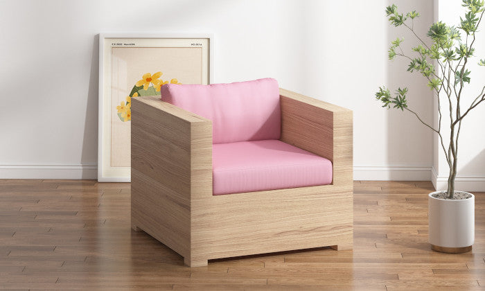 Lounge zitkussen met plofkussen rugleuning