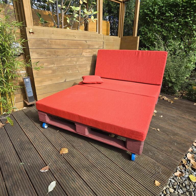 Palletkussen met rugleuning