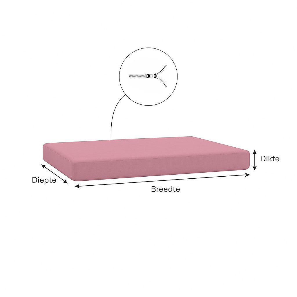 Afmetingen bankkussen en bankkussen