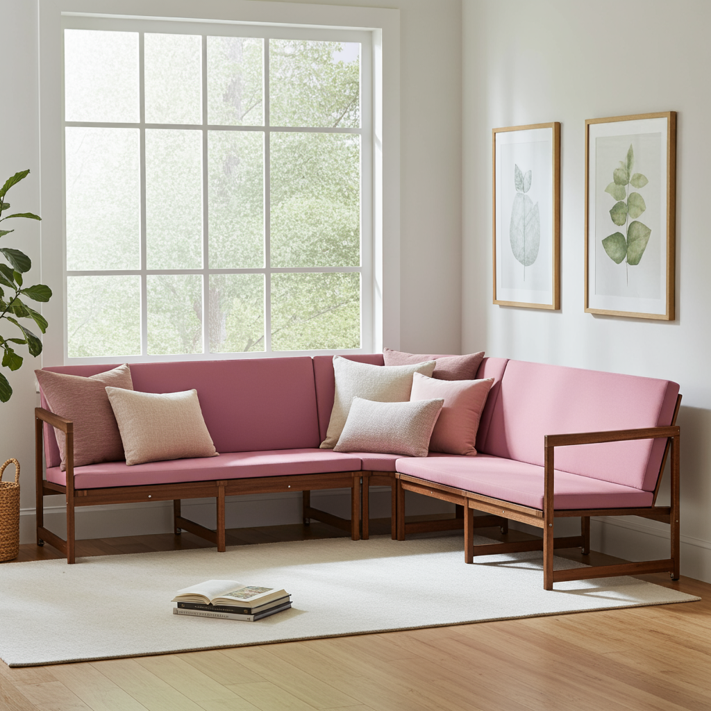 3-teilig - Eckbank Polster mit Rückenlehne 