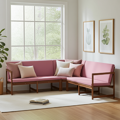 3-teilig - Eckbank Polster mit Rückenlehne 